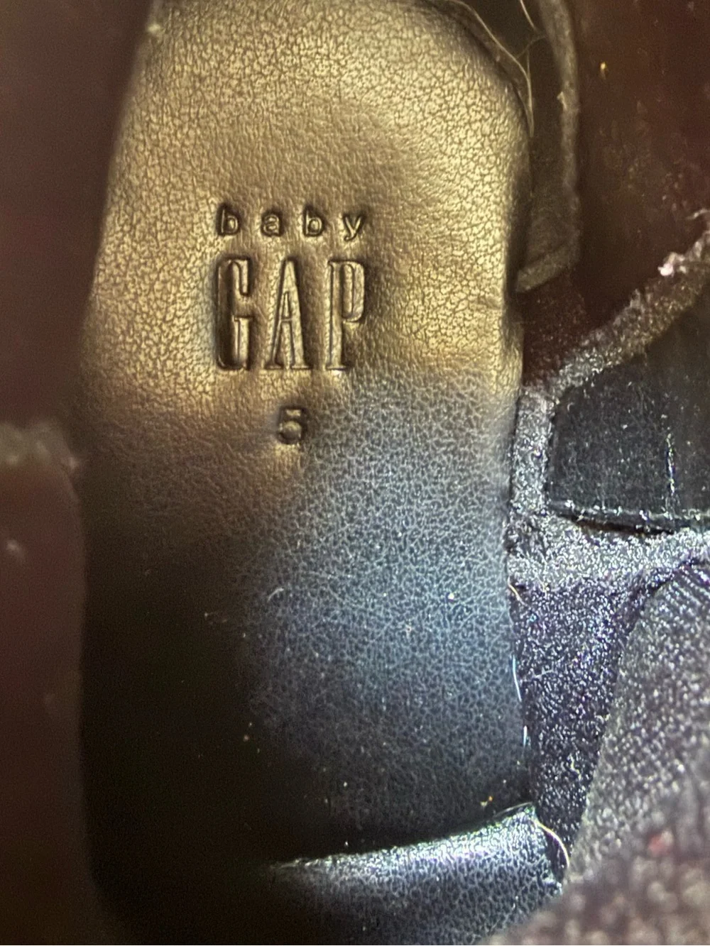 Baby Gap Girls Black Moto Biker Boots Side Zip Size 5 Toddler